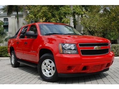 100-pictures 10 chevy avalanche 2wd crew cab red/tan great miles 5.3l v8 alloys
