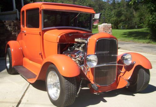 1929 ford model a coupe street rod -- a mechanically modern  &amp; sweet ride