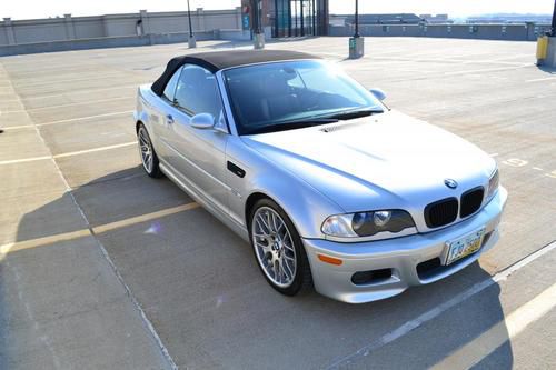2003 bmw m3 silver/imola red interior smg low miles csl wheels rare combination