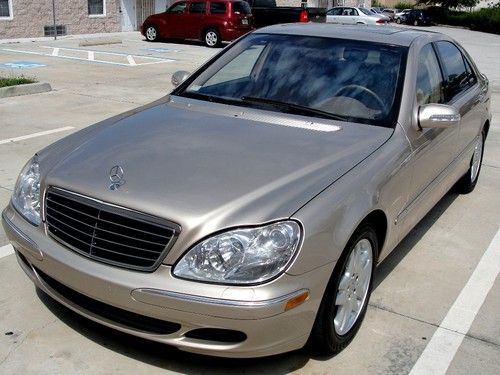 2003 mercedes-benz s class s430! no reserve auction! 1 fl owner! clean carfax!