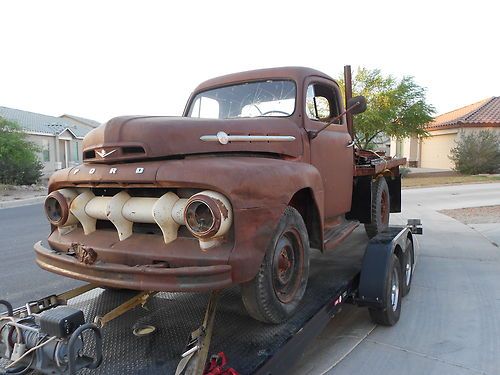 1952 ford f3 flatbed flathead v8 stakebed az titled title complete drivetrain