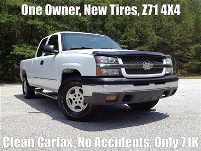 One owner clean carfax new tires z71 offroad 4x4 5.3l v8 tow pkg low miles 71k