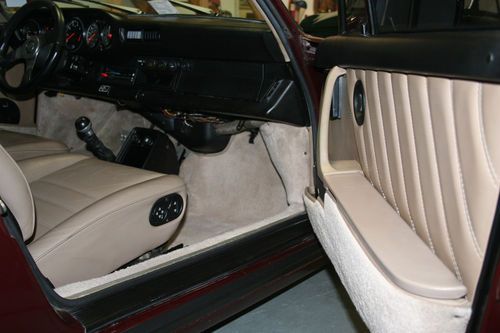 1984 porsche carrera coupe, garnet metallic and beige leather