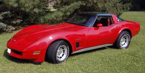 1982 "red" corvette