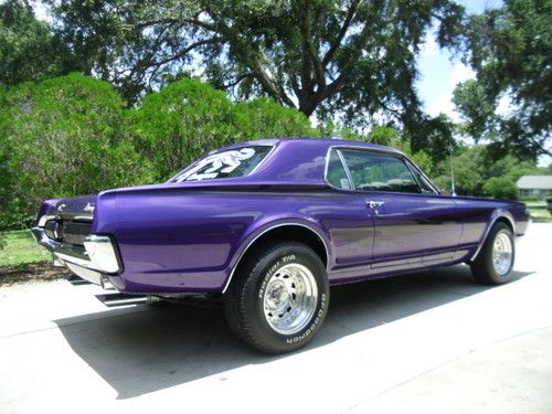 67 mercury cougar "show car" awsome purple pearl wth black pearl ghost strips
