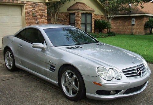 Dealers look! no reserve! supercharged* sl55 amg* power convertible top*