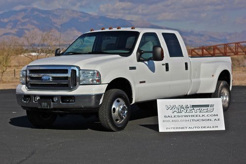 2006 ford f350 diesel 4x4 fx4 dually drw crew cab 4wd 118k mi strong see video