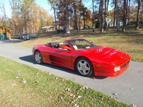 1994 ferrari 348 spider, 43k miles, red, great condition, sweet sweet sounds