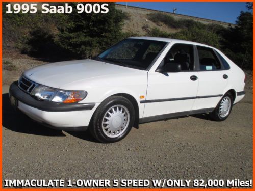+1995 saab 900s! mint one-owner 5 speed non-turbo only 82,000 original miles!+