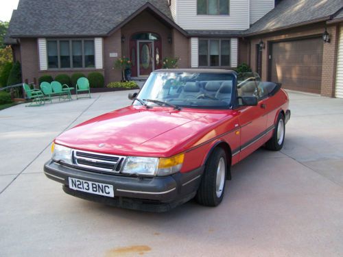 1991 saab 900 s turbo convertible 2-door 2.0l - runs - for immediate cash sale