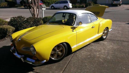 Vw 1968 karmon ghia hardtop coupe resto mod in awesome condition 1 of a kind!!