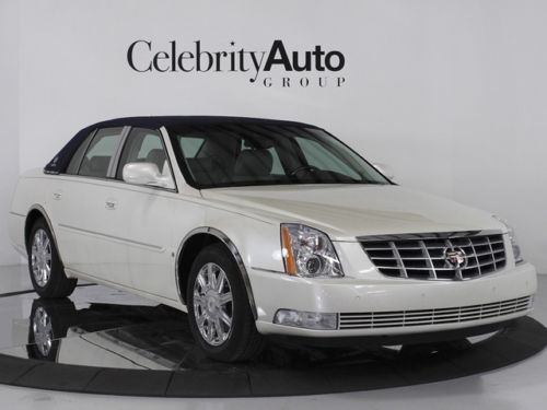 2008 cadillac dts white/linen dts luxury iii pkg blue carriage top