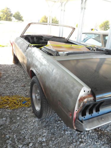1968 ford mustang convertible project new frame rail &amp; trunk area new parts 9&#034;