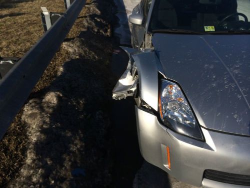 350z silver parts/repair wrecked
