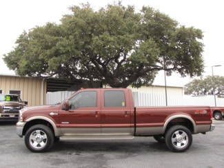1 owner king ranch heated leather pwr opts 6 cd powerstroke diesel v8 4x4 fx4!