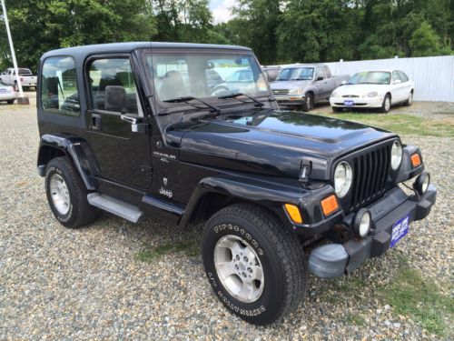 No reserve nr 2001 jeep wrangler 4x4 good tires 5 speed manual