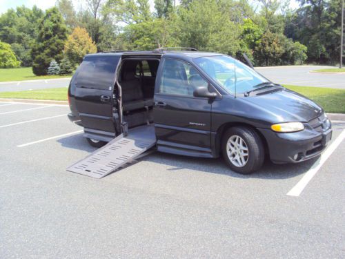 Dodge grand caravan mini passenger van power handicap ramp &amp; door reliableclean