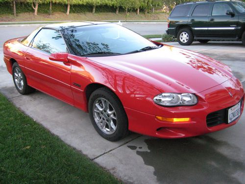 2002 chevrolet camaro z28 coupe, only 28k miles, red, fully loaded, t-tops
