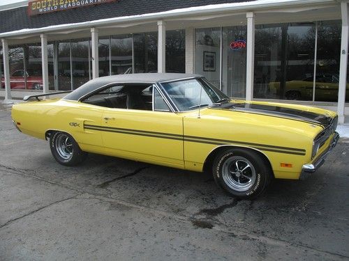 1970 plymouth gtx lemon twist yellow matching numbers 440 with ac