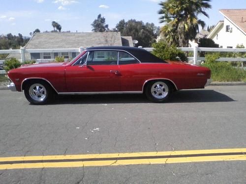 1966 chevelle beautiful cranberry red