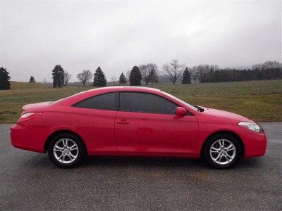 2007 toyota camry solara se red coupe 2.4l 4cyl bluetooth 2 doors