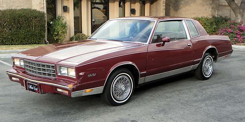 California original, 1984 chevy monte carlo, v-6, 100% rust free, **no reserve**