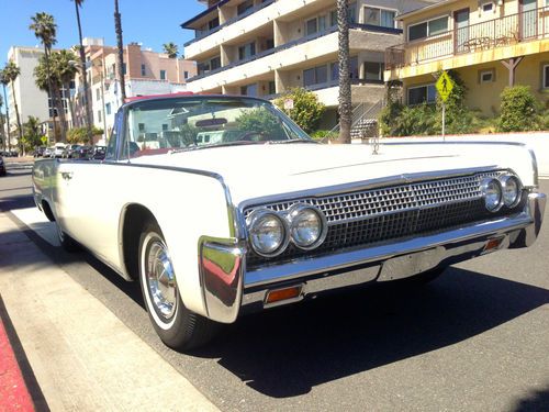 Beautiful white 1963 lincoln continental convertible only 41,000 miles