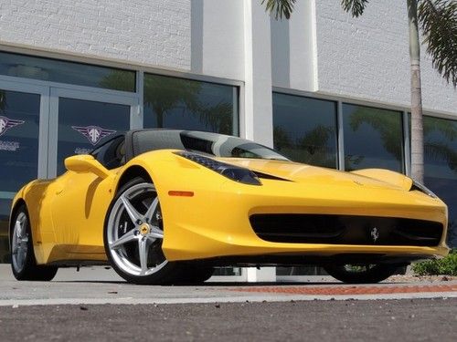 Garage kept collector owned yellow 458 italia huge msrp loaded with options look