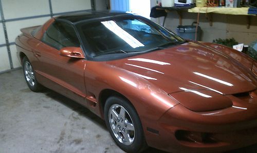 2001 pontiac firebird sunset orange!! 5 spd. sharp! new parts!