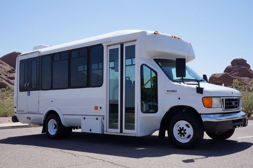 2006 ford e-450 shuttle bus diesel 12 passenger+ van with 108k original miles!!