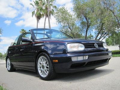 Fantastic 1997 vw cabrio high-line model, leather, 5-speed, south florida from n