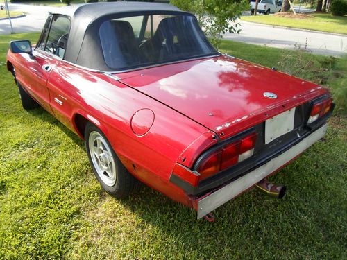 1988 alfa romeo spider sprint veloce 5 speed fuel injected 2 l red convertible