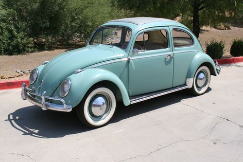 1962 vw classic beetle ragtop. time capsule all original paint, engine trans ect