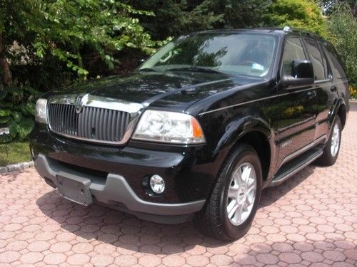 2004 lincoln aviator awd luxury suv black fully loaded leather 7 pass 3rd row