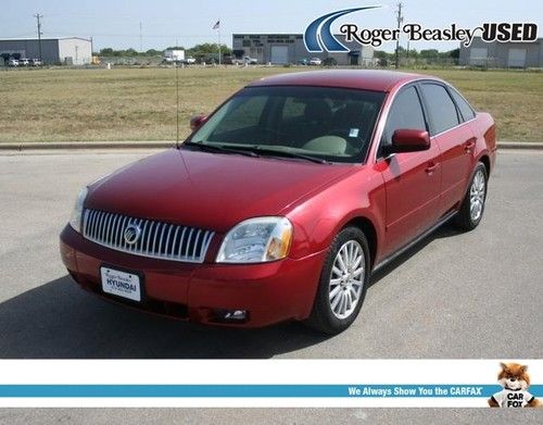 2006 mercury montego premier heated leather seats cruise control homelink abs