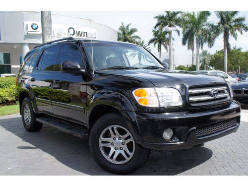 2004 toyota sequoia limited rear wheel drive,service records,immaculate,florida!