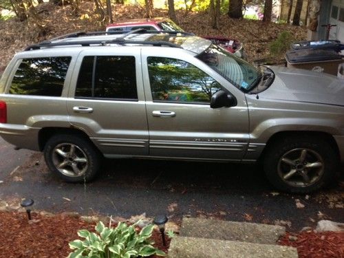 2001 jeep grand cherokee limited suv silver leather tow package