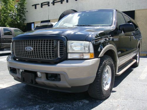 7.3 turbo diesel!!!!2003 excursion limited third seat two tone leather loaded!!!