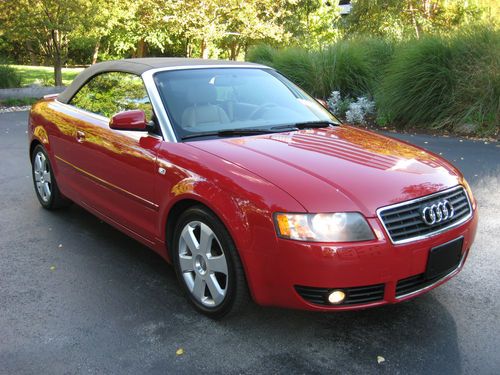 !*!*!*2004 audi a4 cabriolet-clean carfax-low miles-low reserve-perfect!!!*!*!*!