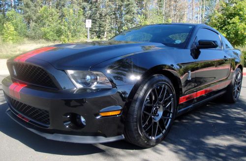 2012 ford mustang shelby gt500 coupe 5.4l - svt package - rare glass moonroof