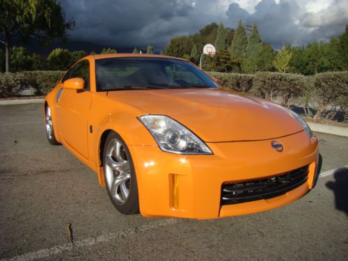 2007 nissan 350z hard top coupe 6 spd manual solar orange clean clear free ship