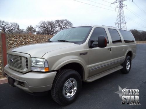04 excursion limited 4wd diesel loaded leather/dvd/allpower xnice tx!