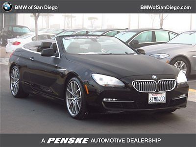 2012 bmw 650i convertible low miles luxury seating certified pre-owned