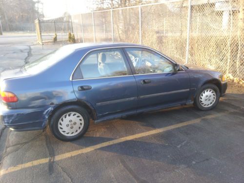 Good and reliable car for 21 years. blue 5 speed sedan.  no reserve.