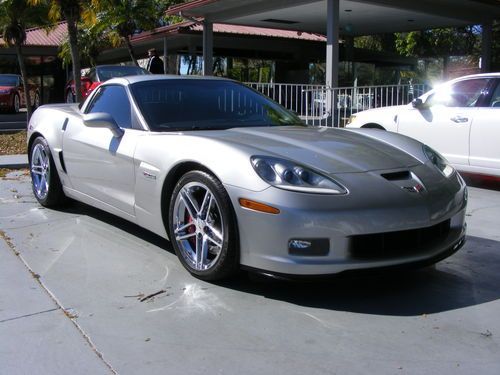 2007 corvette z06 machine silver 6-speed low miles chrome wheels
