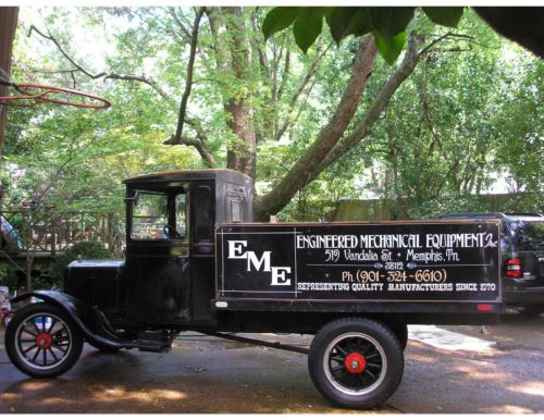 Model tt 1923 one ton stake body truck enclosed cab ruckstell rear end, original
