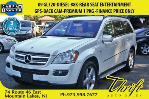 09 gl320-diesel-88k-rear seat entertainment-gps-back cam-finance price only