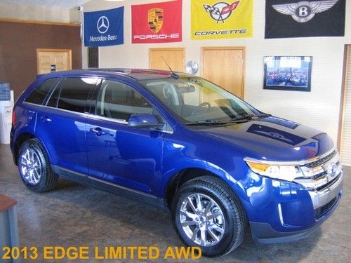 2013 ford edge v navigation back up camera sony cd leather chrome history report
