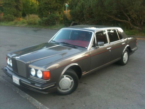 1989 bentley turbo r in perfect condition, 47k miles, metal grey with burgundy