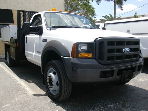 2005 ford f450 utility/service flatbed turbo diesel automatic truck!!!!!!!!!
